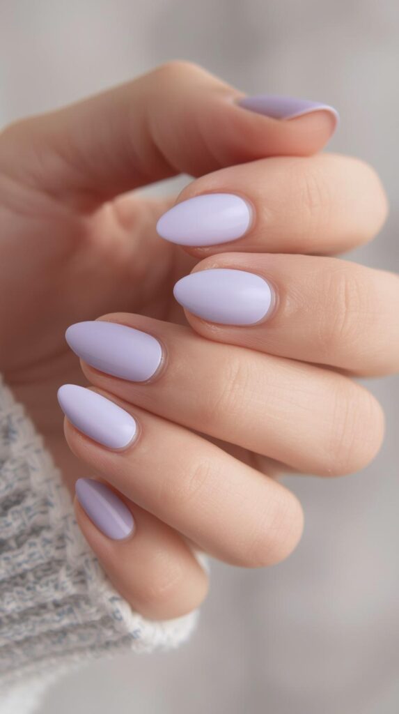 10. Pale Lavender Recovery Nails