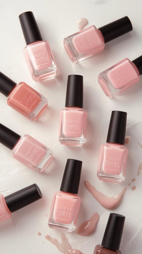 2. Soft Pink Nail Polish Collection