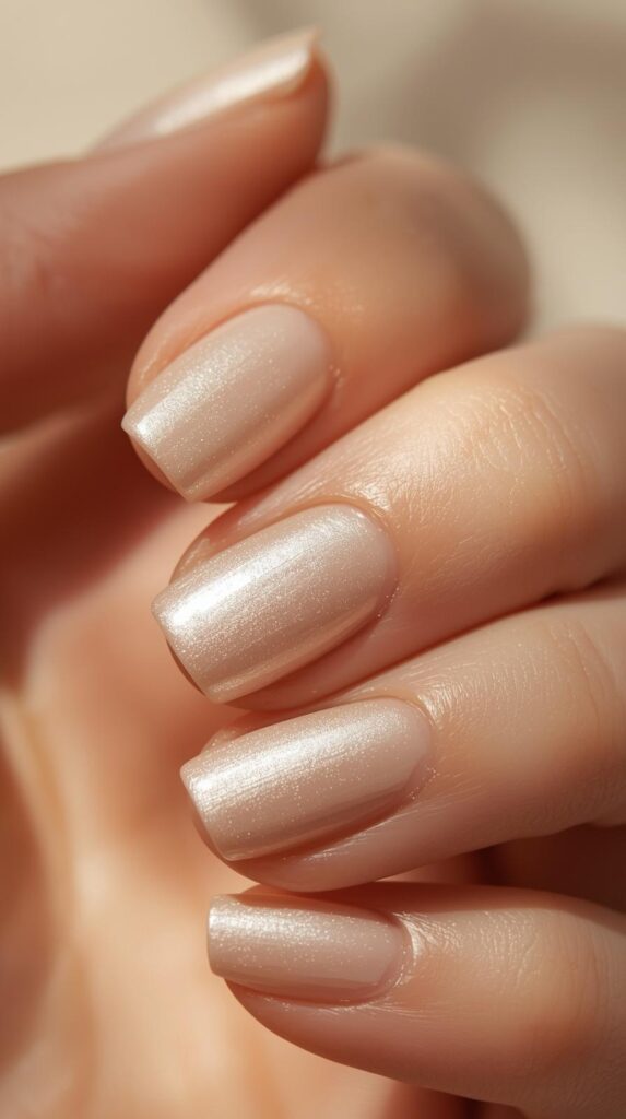 2. Soft Nude Recovery Nails