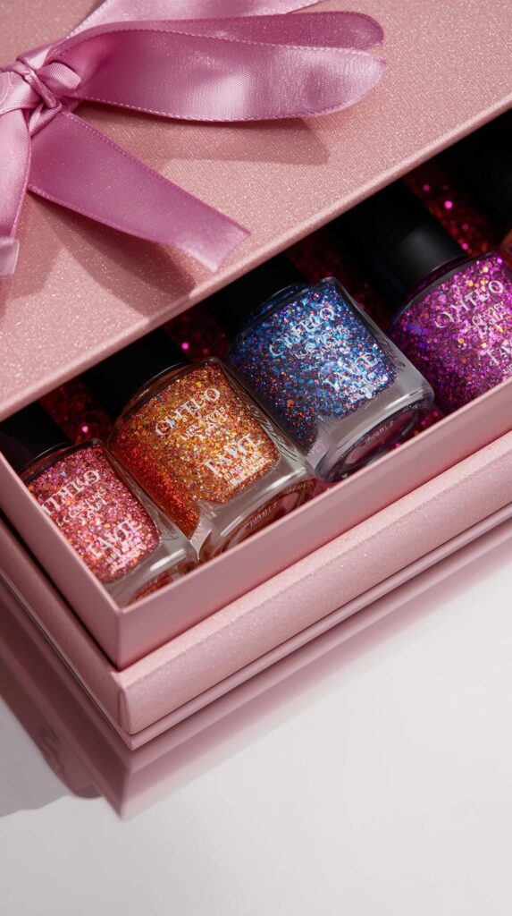 4. Glitter Nail Polish Gift Box