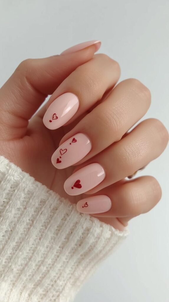 4. Heart Accent Nail Polish Look
