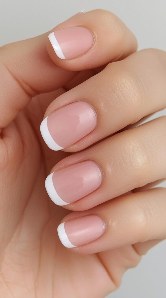 5. Minimal French Tip Reset Nails
