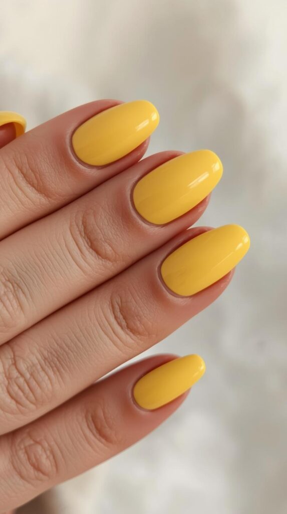 3. Yellow French Tip Nails