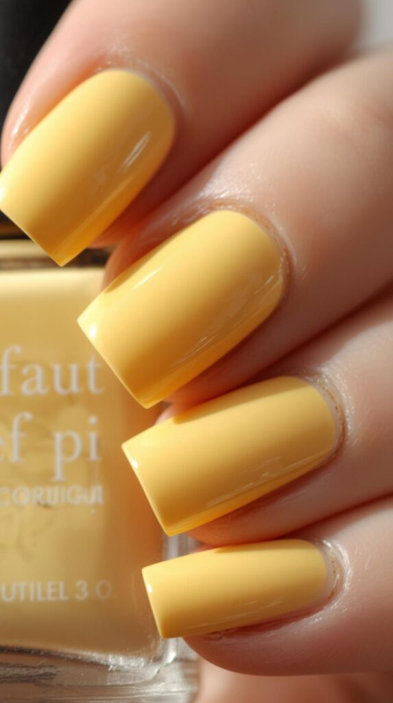 5. Butter Yellow Nail Color