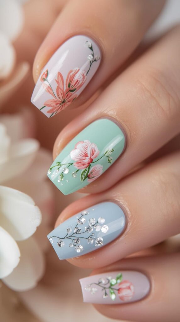 6. Short Spring Nail Designs
