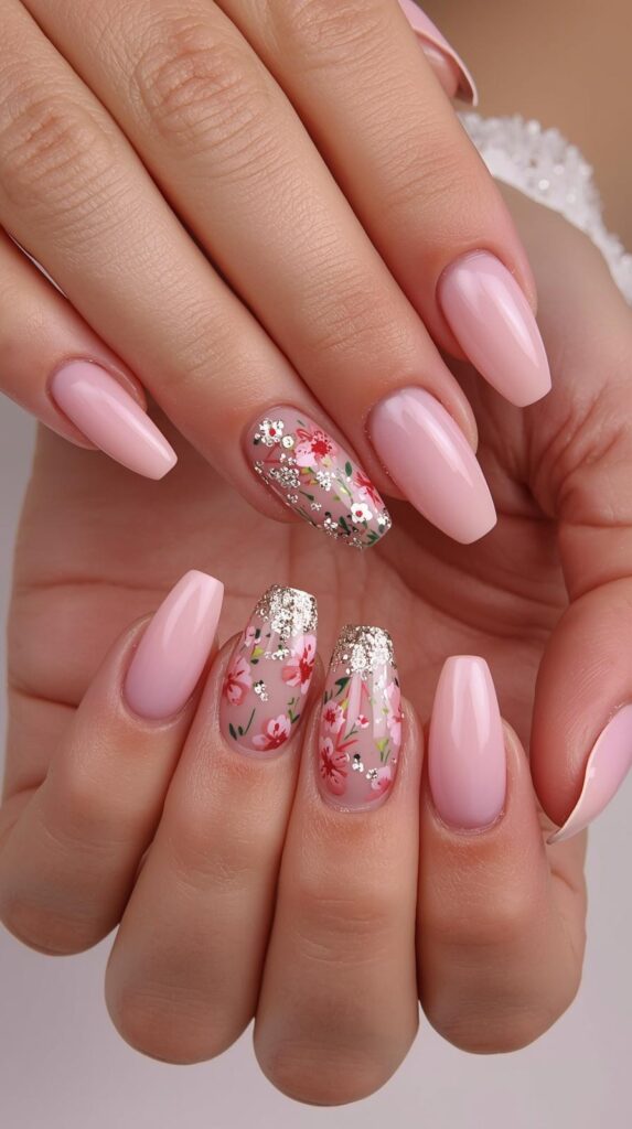 9. Pink Spring Nail Designs