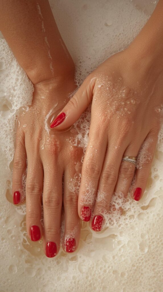 1. Classic Bubble Bath Glossy Nails