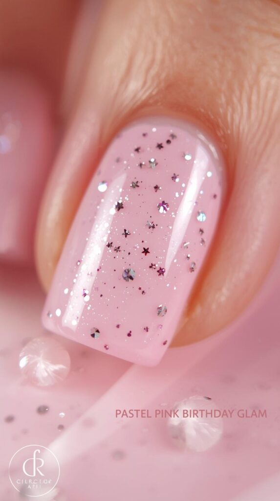 1. Pastel Pink Birthday Glam