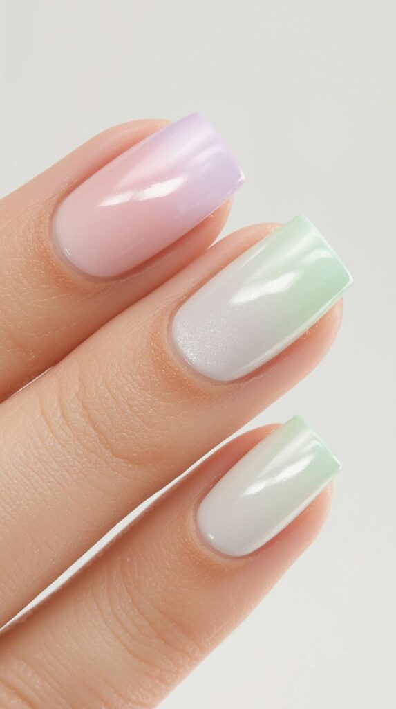 10. Gradient Pastel Nails
