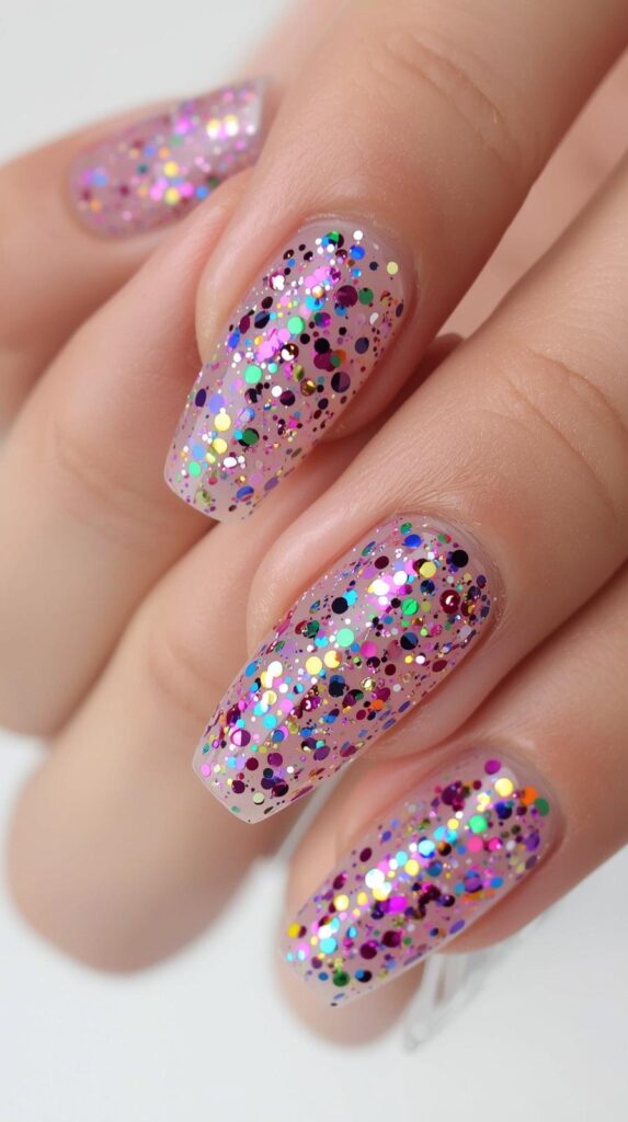 11. Confetti Glitter Nail Set