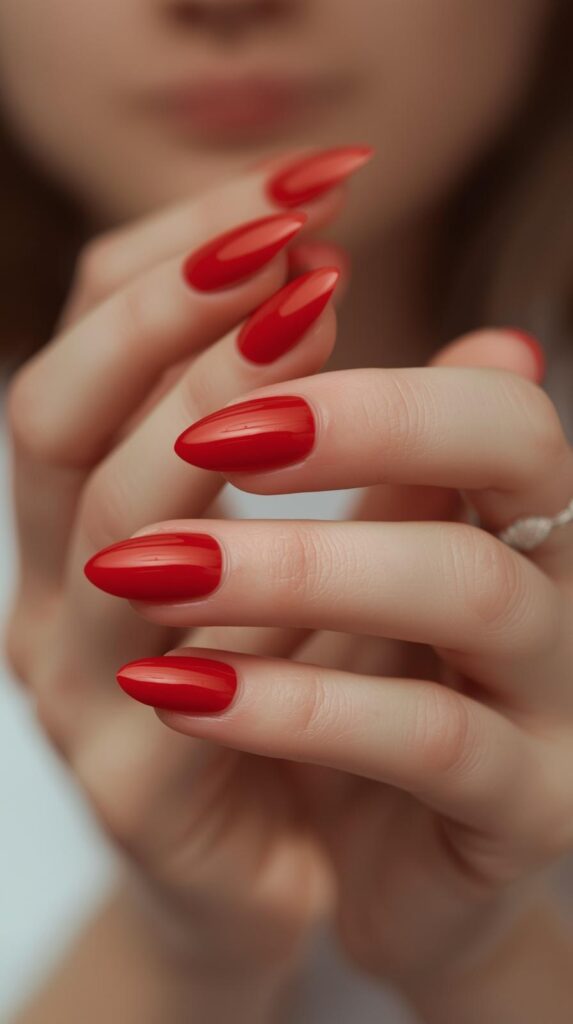 11. Short Almond Nails