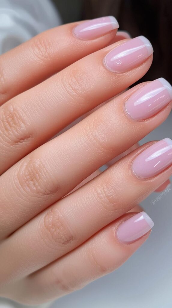 2. Pastel Purple French Tips
