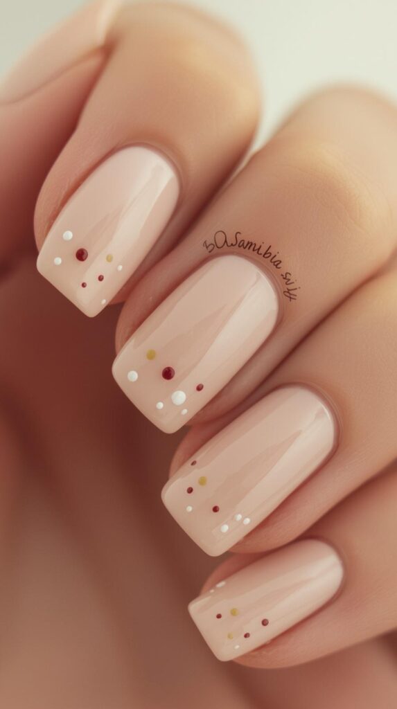 3. Minimal Dot Nail Art