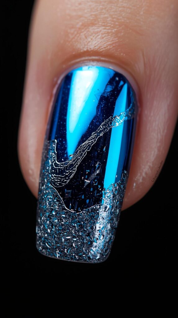 4. Blue & Silver Chrome