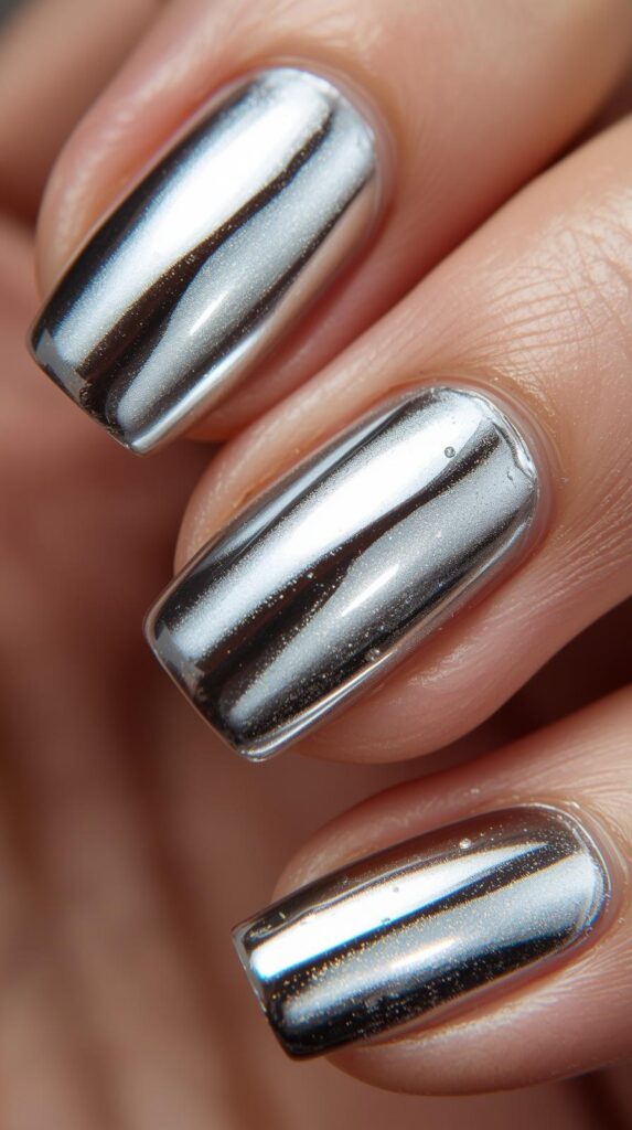 4. Chrome Nails