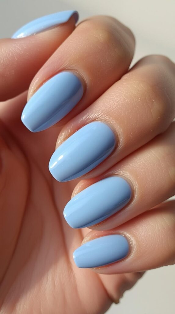5. Baby Blue Gel X Nails