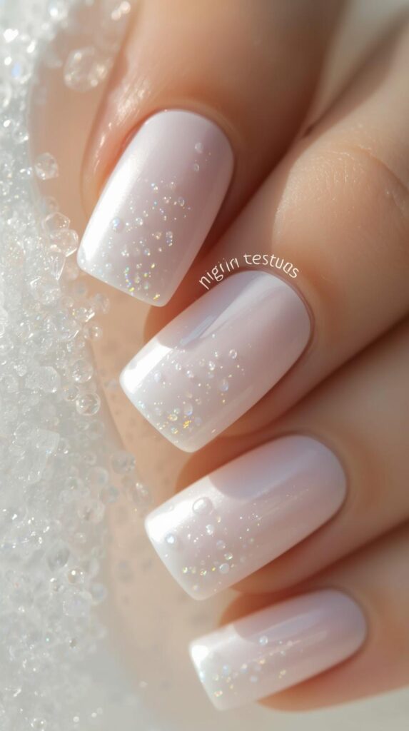 6. Matte Bubble Bath Nails