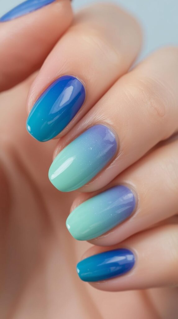 7. Blue & Mint Green