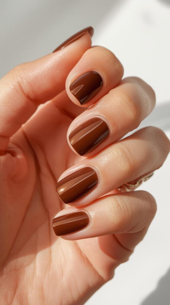 7. Chocolate Brown – Warm and Modern