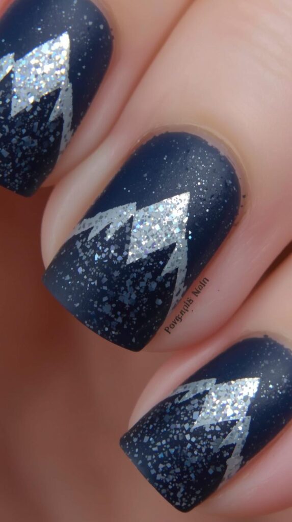 7. Mountain Peak Nails