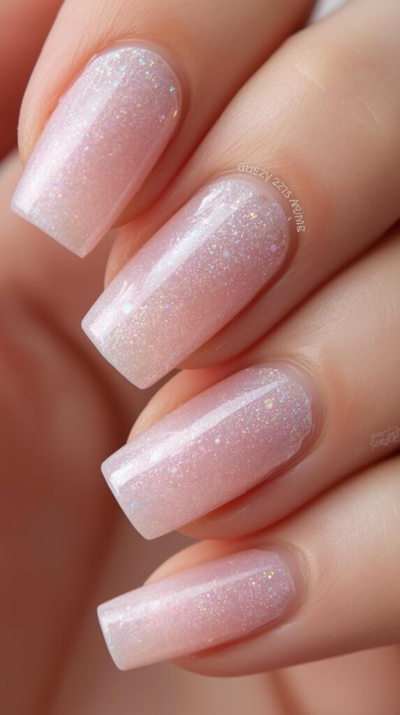 8. Chrome Pastel Gel X Nails