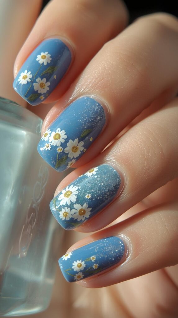 9. Blue & Daisy Art