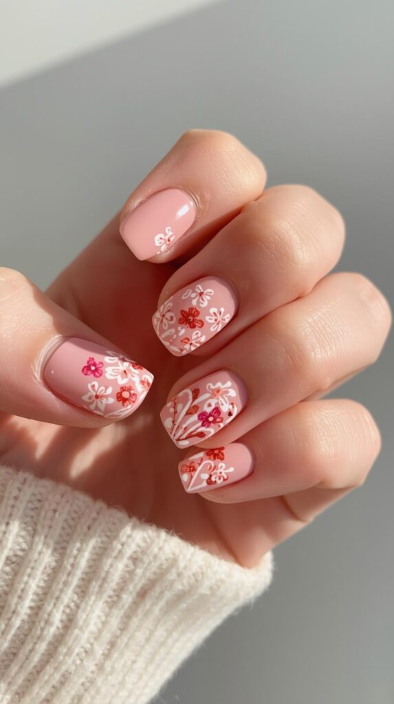 9. Floral Pink