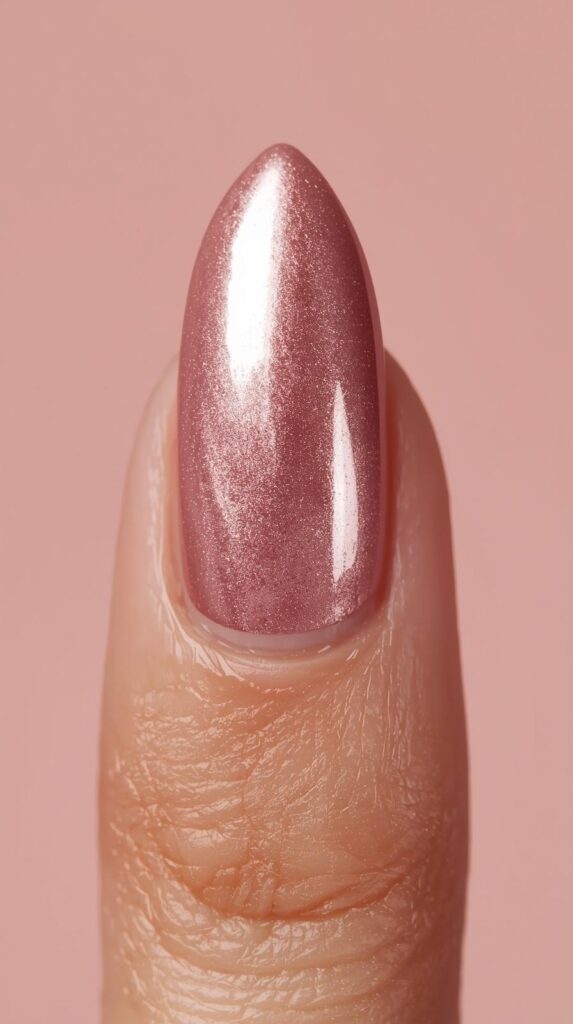 10. Baby Pink Chrome with Micro Tips