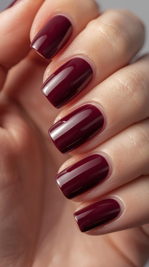 10. Burgundy Nails