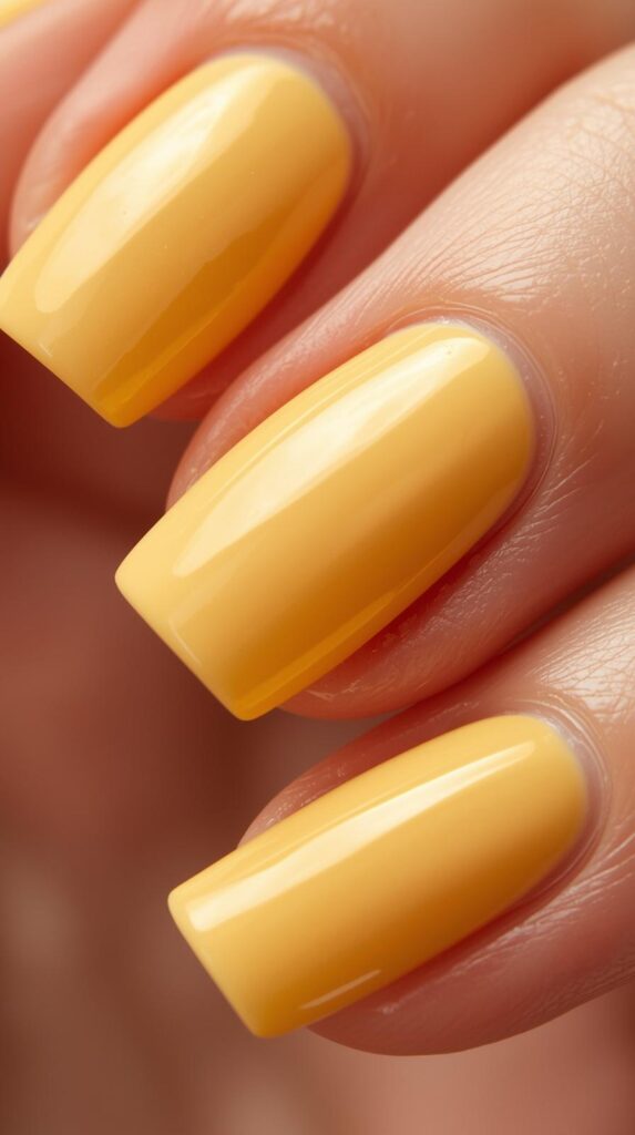 10. Butter Yellow Nails