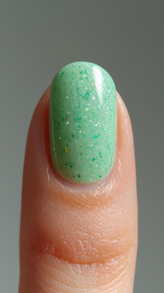 10. Pastel Green Gel Glitter