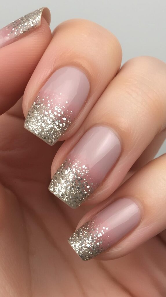 11. Glitter Fade Nails
