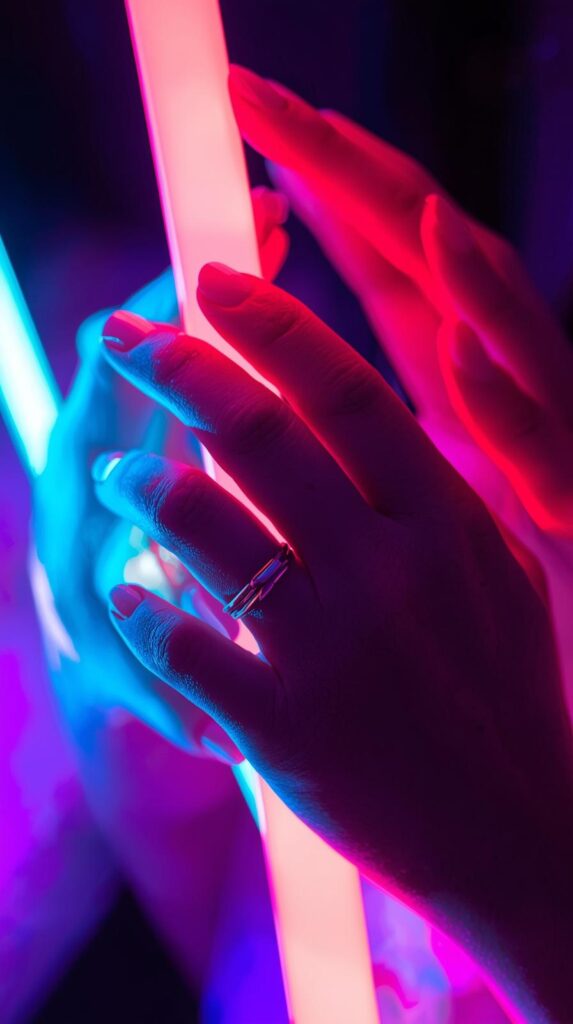 11. Short Neon Nails