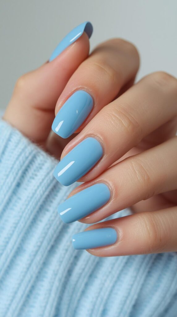 11. Sky Blue Nails