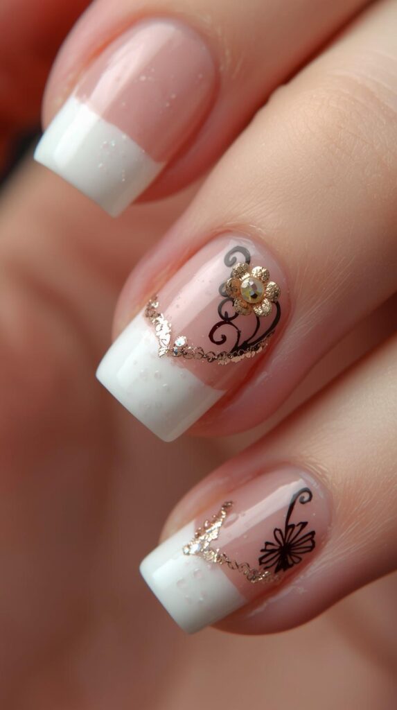 3. French Tips with a Twist