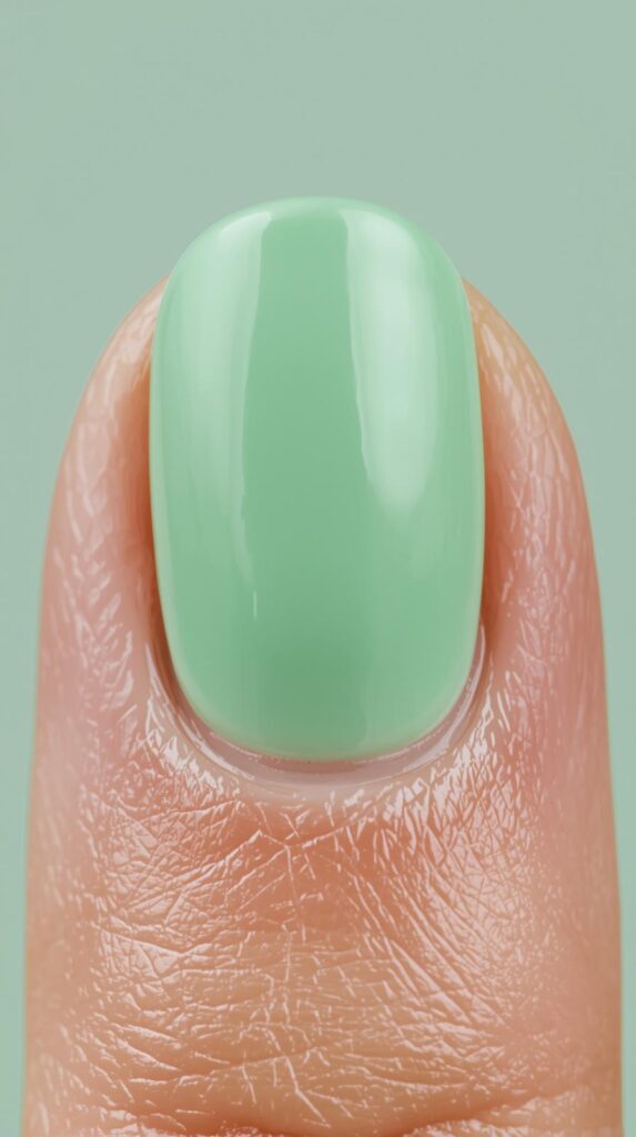 3. Matte Pastel Green Gel