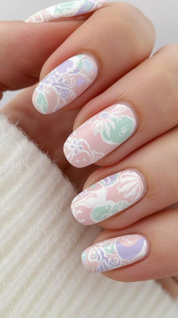 3. Pastel Pucci Nails