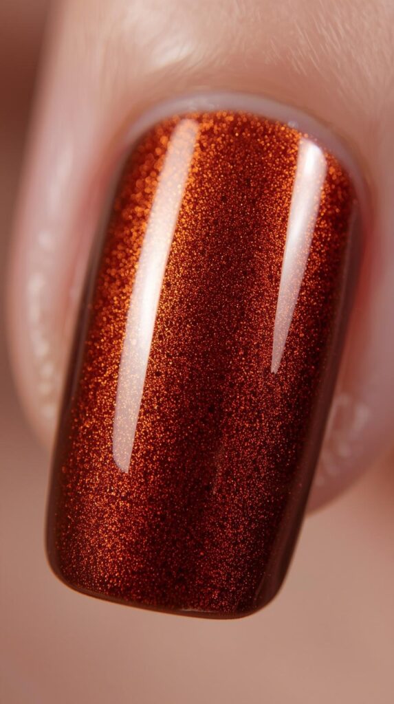 3. Nude Brown Chrome Glaze