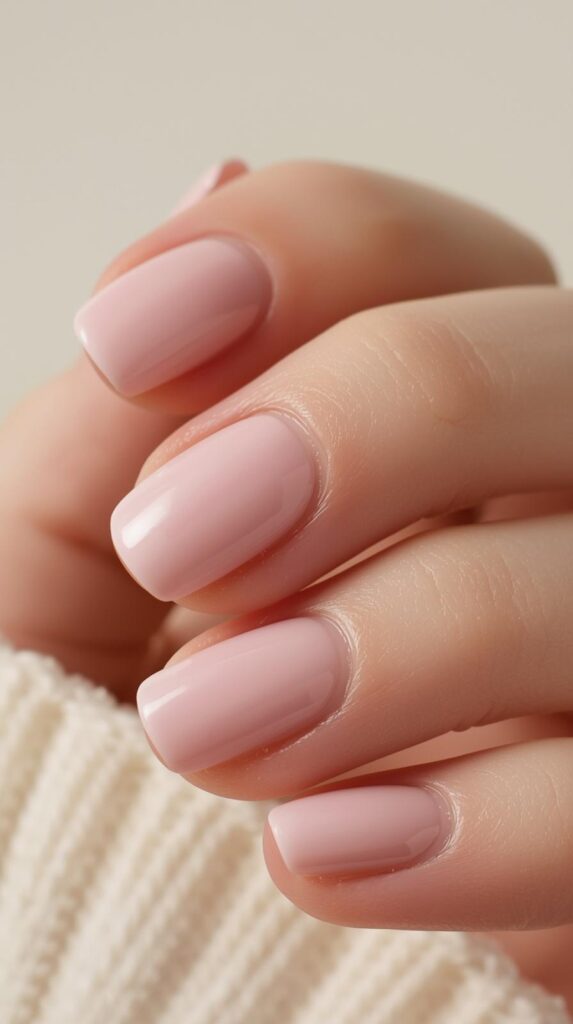 4. Baby Pink Nails