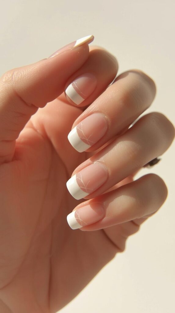 4. French Tip with a Twist
