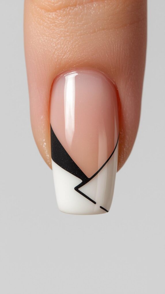 4. French Tip with a Twist