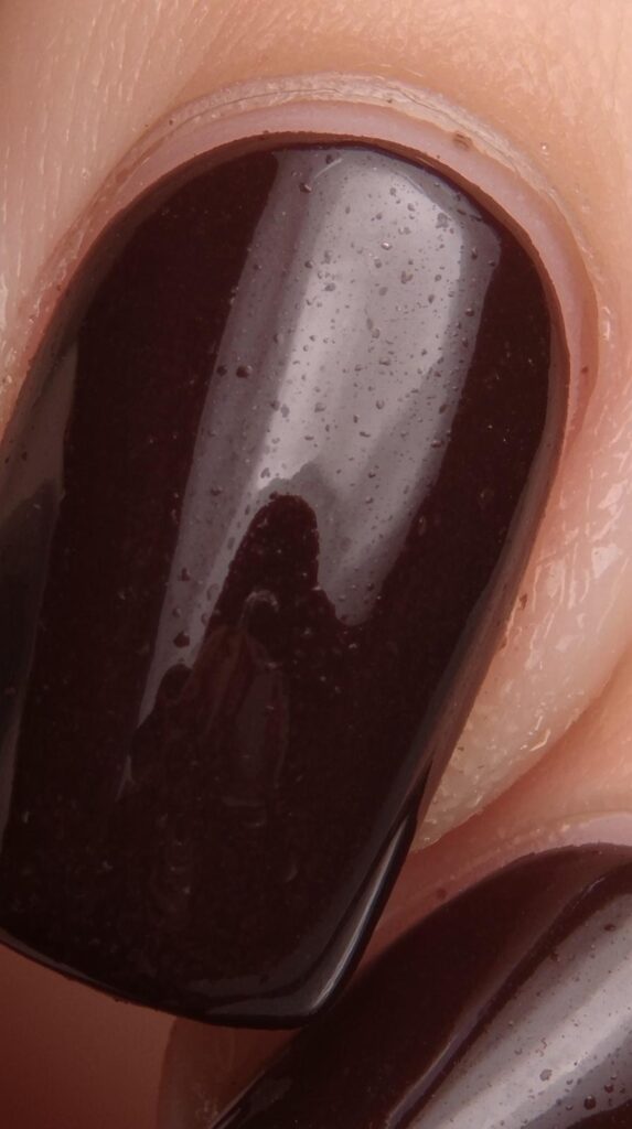 5. Chocolate Brown Nails