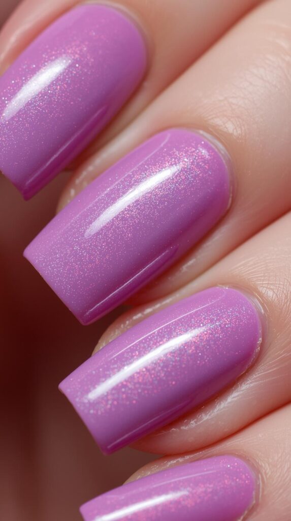 5. Glossy Nude Nails