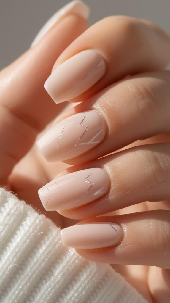 5. Minimalist Nude Gel Nails