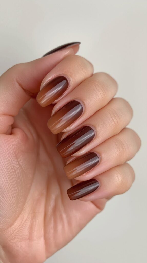 5. Nude to Chocolate Ombre