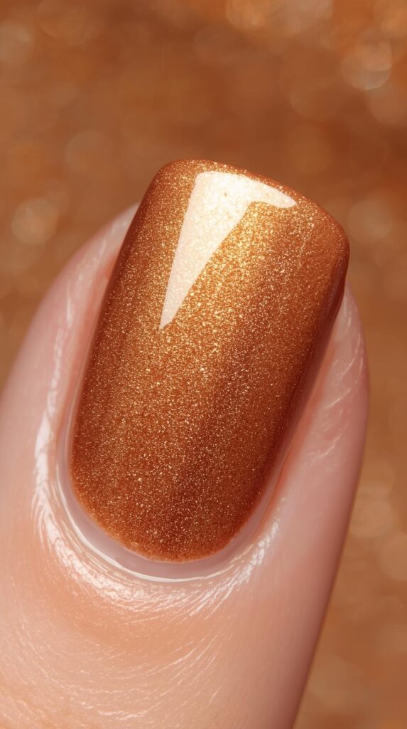 7. Almond Brown Chrome Glow