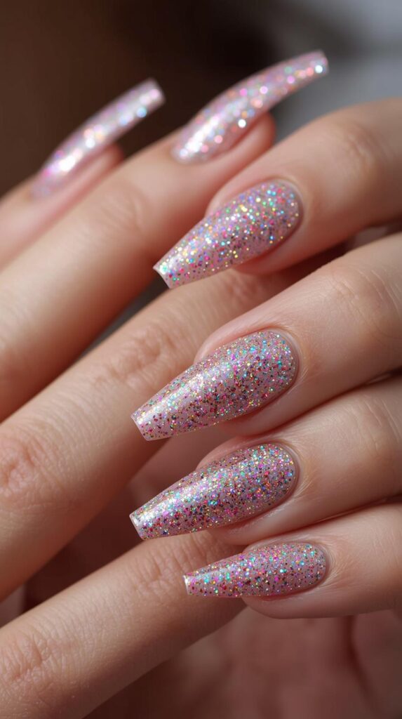 7. Glitter Pucci Nails
