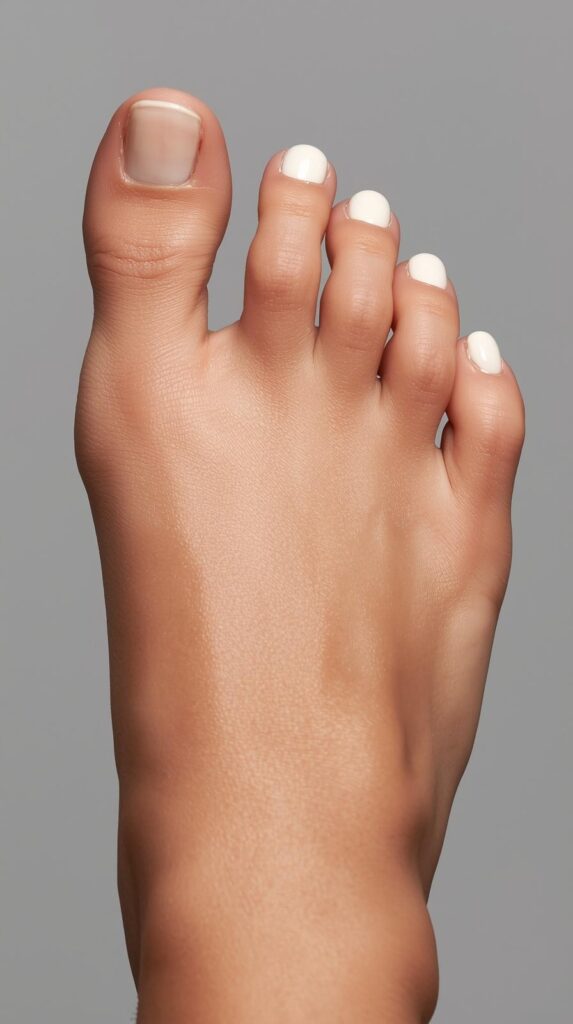 1. Milky White Pedicure
