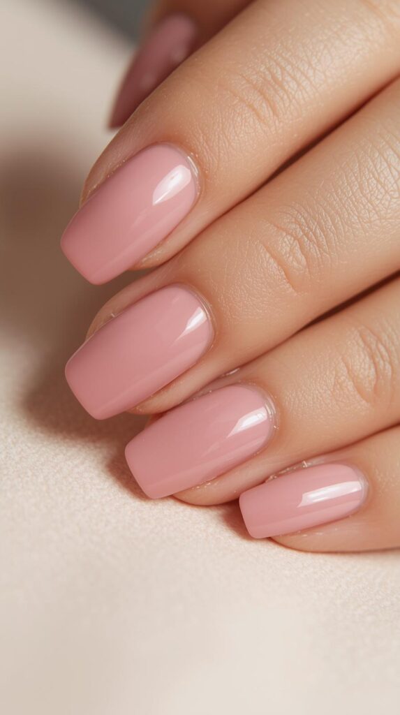 1. Glazed Pink Nails