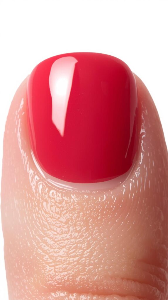1. Glossy Nude Pedicure Nail